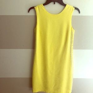 Yellow mini Versace dress